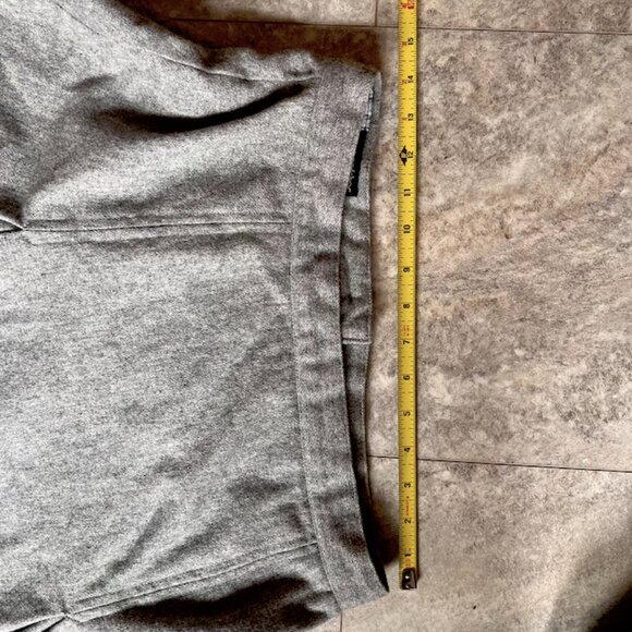 Vintage Wool Skirt with Front Pleats, Knee Length - Picture 14 of 16